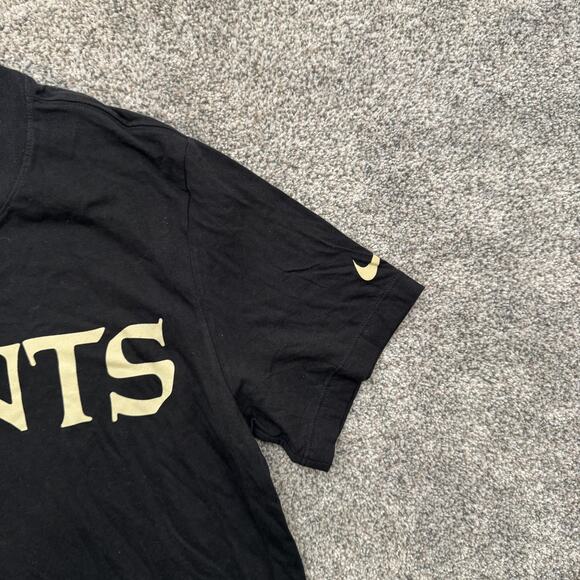 New Orleans Saints Shirt Mens Small Black NFL Football Nike Team Apparel Tee - Picture 6 of 13